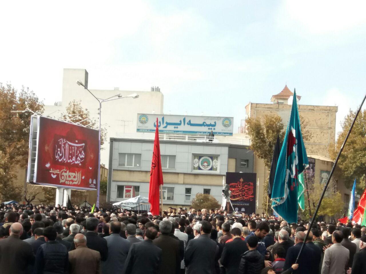 تجمع بزرگ عزاداران اربعین  حسینی  در شیخ نوایی خوی به روایت تصویر